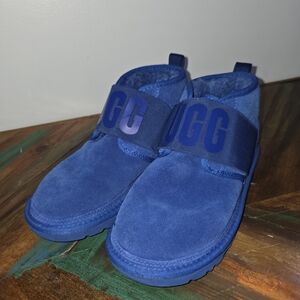 UGG NEUMEL II GRAPHIC BLUE SUEDE SHEEPSKIN CHUKKA ANKLE BOOTS Mens SIZE 7